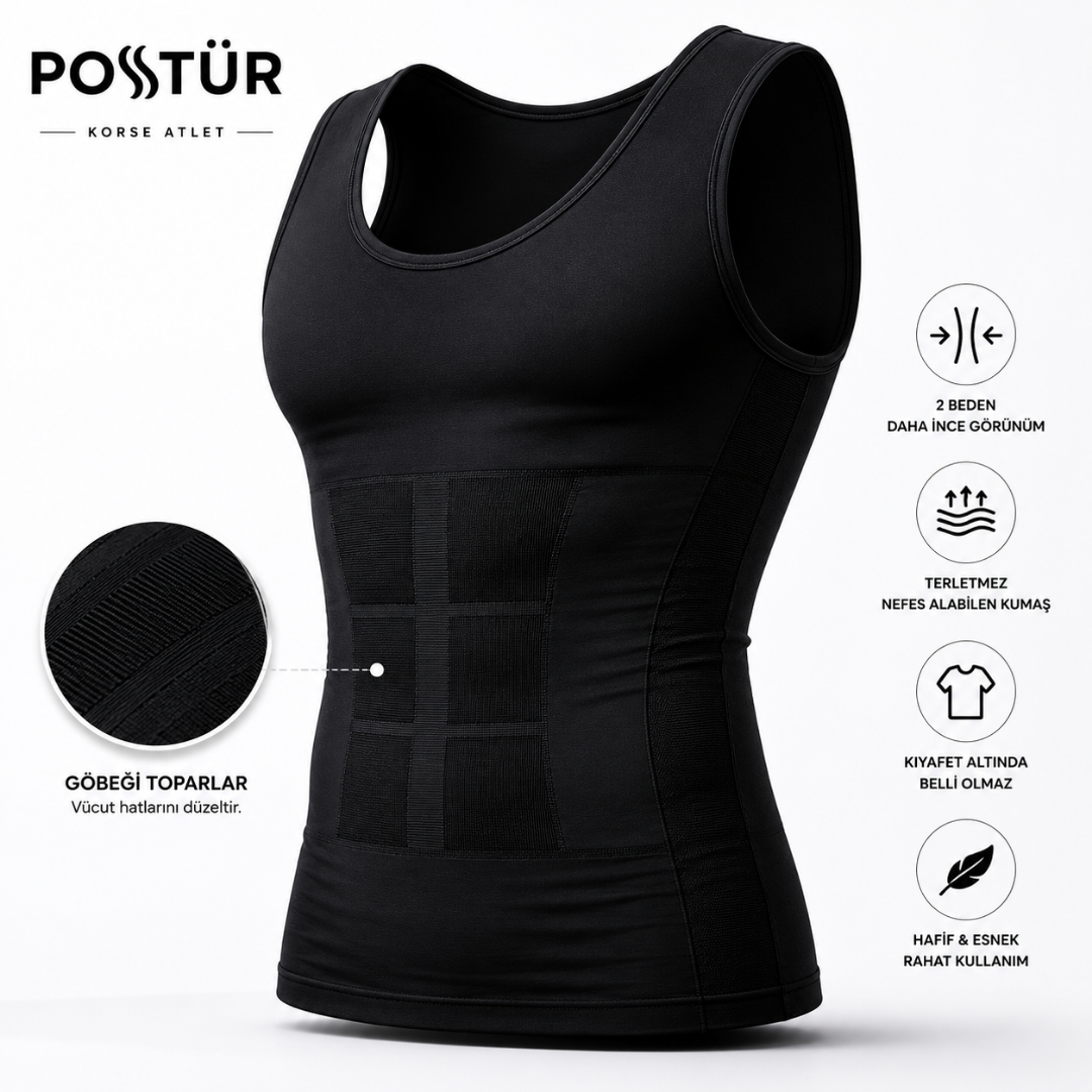 Postür™ Sıkılaştırıcı Korse Atlet