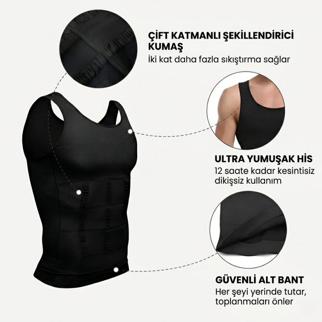 Postür™ Sıkılaştırıcı Korse Atlet