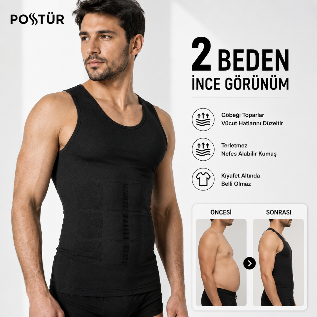Postür™ Sıkılaştırıcı Korse Atlet