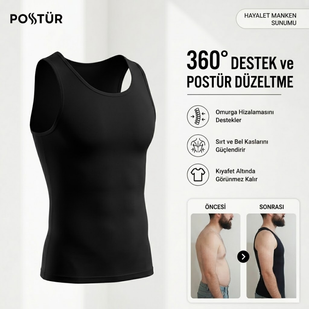 Postür™ Sıkılaştırıcı Korse Atlet